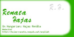 renata hajas business card